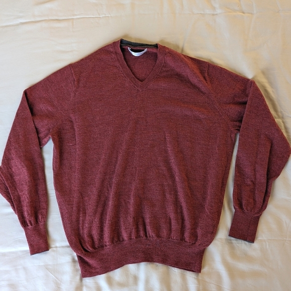 Brunello Cucinelli V-Neck Wool-Cashmere Sweater